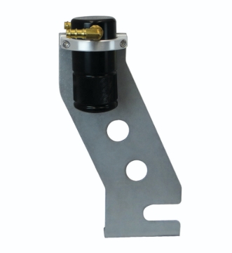 Picture of Moroso 87-93 Ford Mustang Air/Oil Separator Catch Can - Small Body - Billet Aluminum - Black Finish