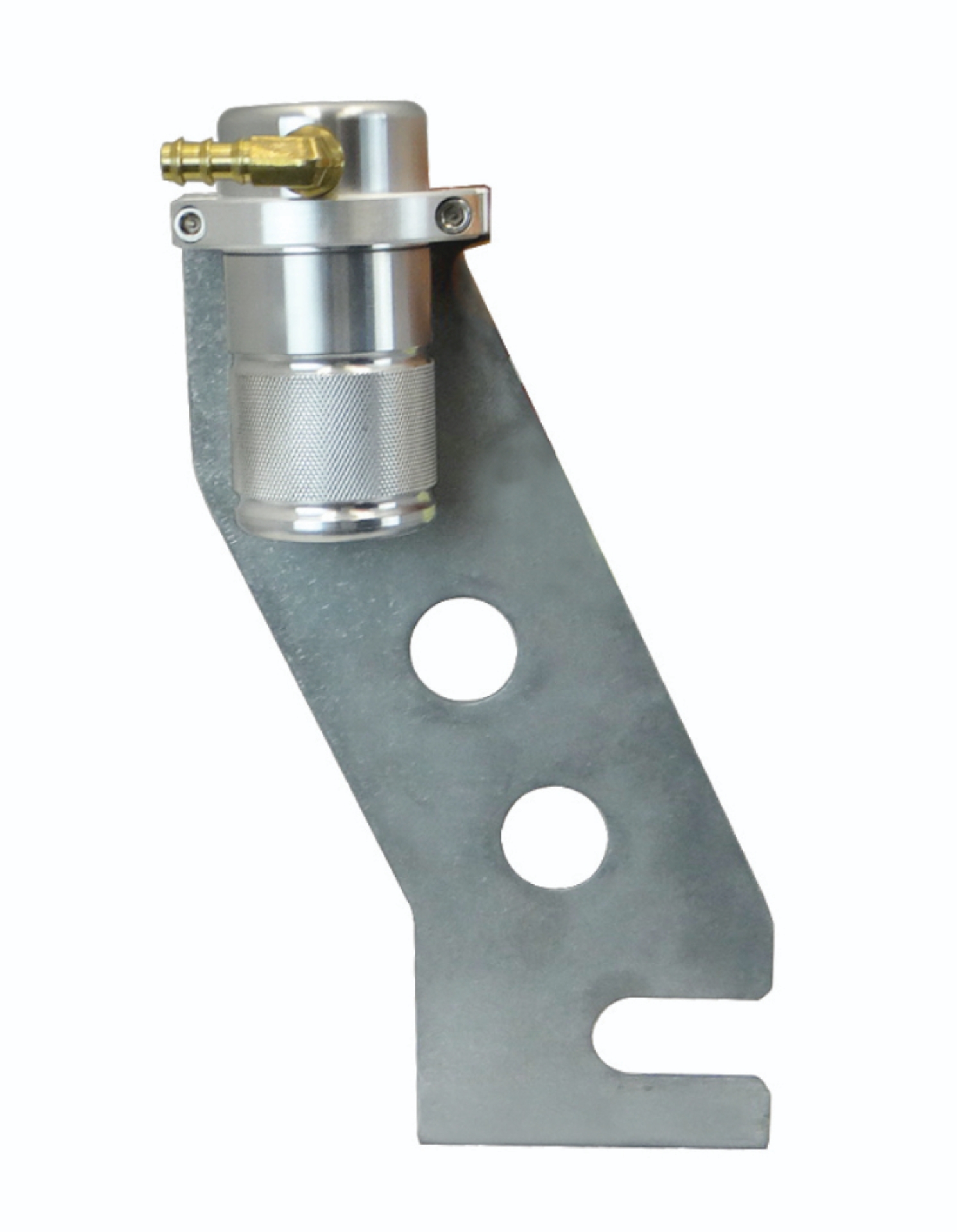 Picture of Moroso 87-93 Ford Mustang Air/Oil Separator Catch Can - Small Body - Billet Aluminum
