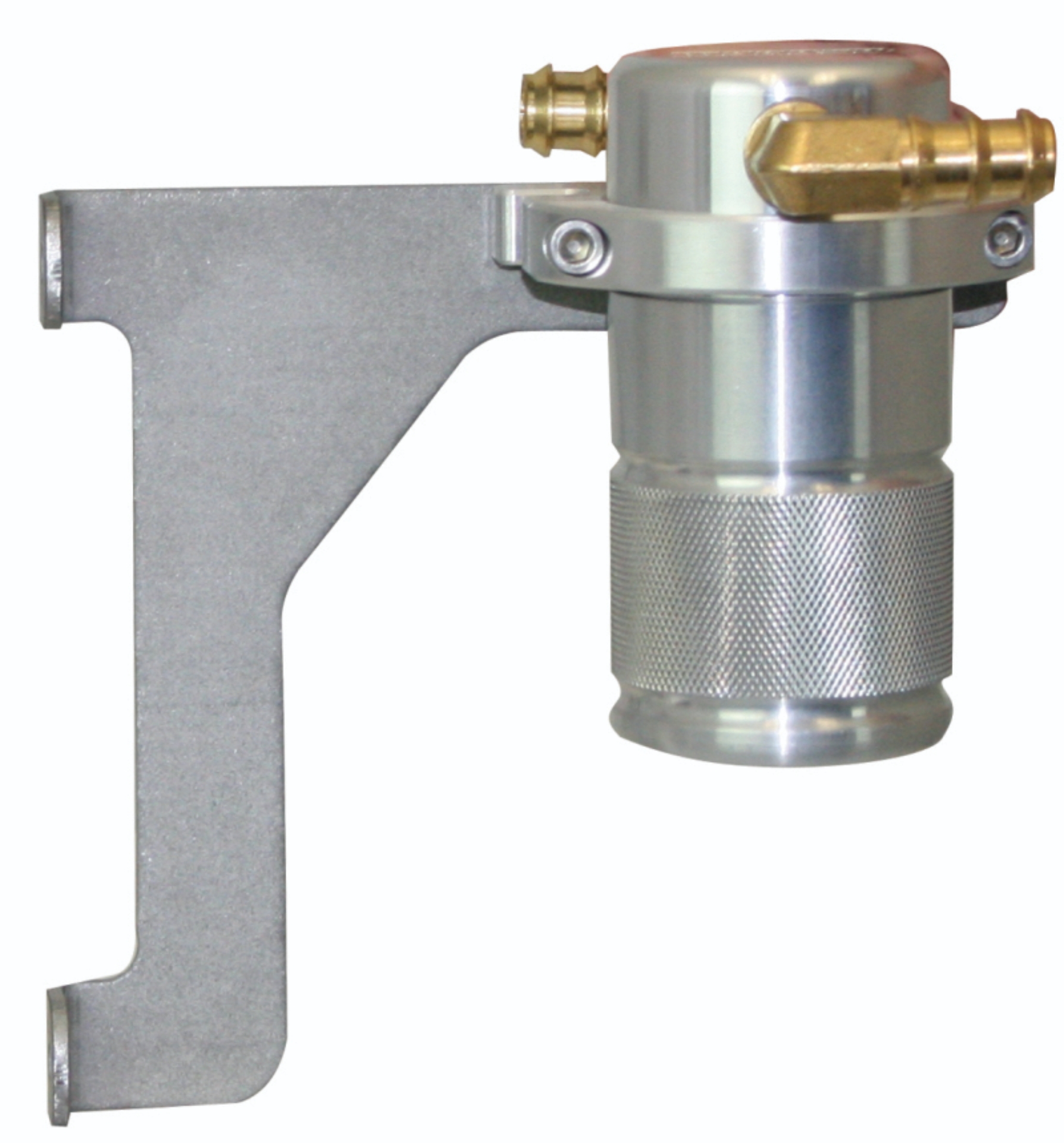 Picture of Moroso 12-18 Jeep 3.6L JK Air/Oil Separator Catch Can - Small Body - Billet Aluminum