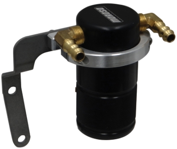 Picture of Moroso 14-19 Chevrolet Corvette (Non ZO6) Air/Oil Separator Catch Can - Small Body - Billet Alum -Bk