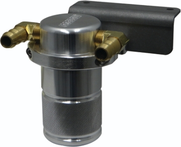 Picture of Moroso 15-19 Dodge Charger/Challenger Hellcat Air/Oil Separator Catch Can - Small Body - Billet Alum