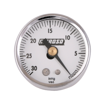 Picture of Moroso Vacuum Gauge - 0-30in Hg - 1.5in Diameter