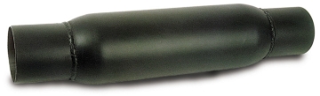 Picture of Moroso Spiral Flow Racing Muffler - 2.5in Inlet/Outlet x 4in Diameter x 12in Long - Steel