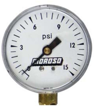 Picture of Moroso Tire Pressure Gauge Head 0-15psi (Replacement for Part No 89550)
