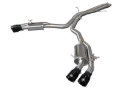 Picture of aFe 18-20 Audi RS5 Coupe MACH Force-Xp 3in to 2.5in 304 SS Axle-Back Exhaust System (Quad Black Tip)