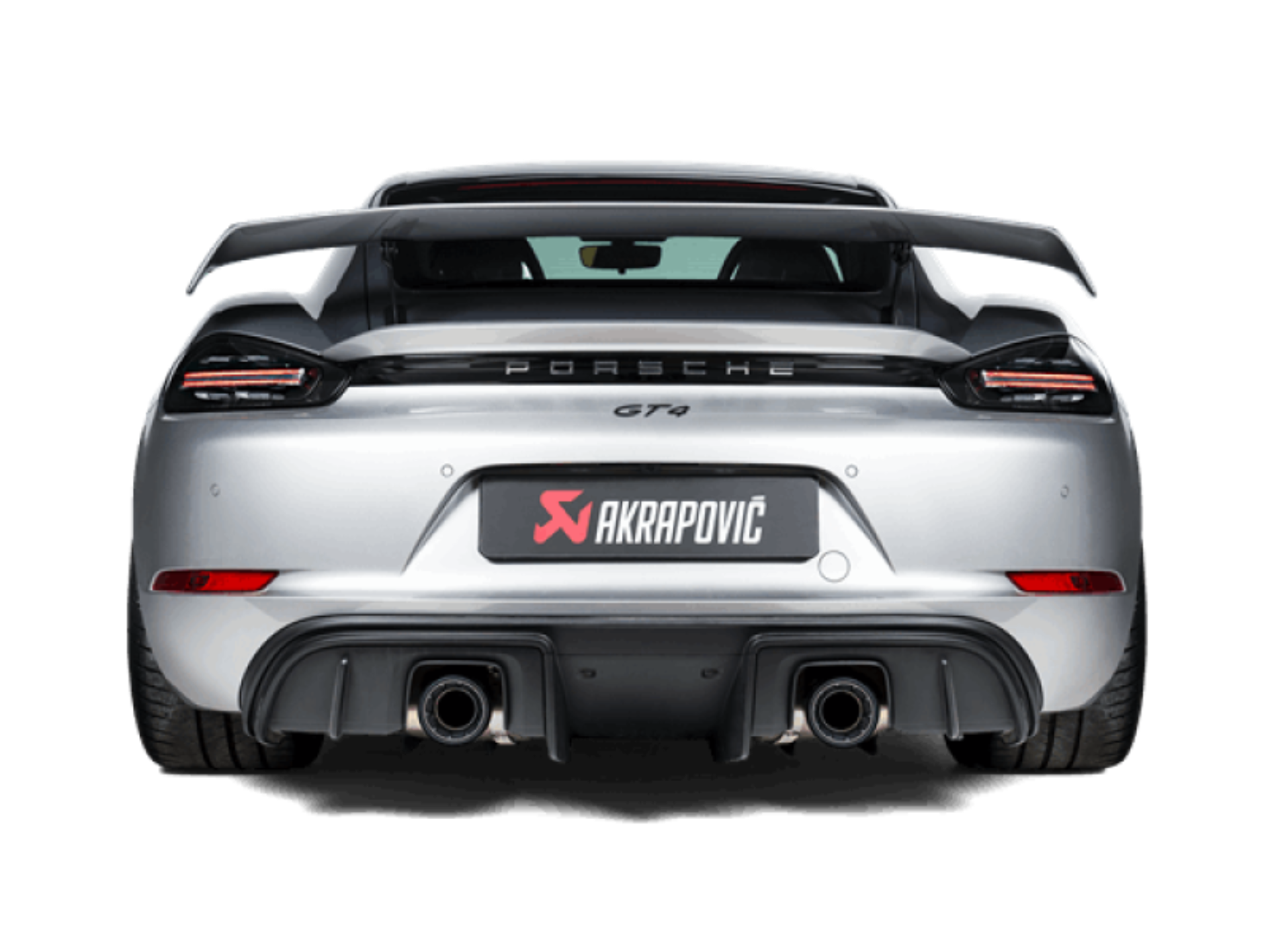 Picture of Akrapovic 2020+ Porsche Cayman GT4 (718) Slip-On Race Line (Titanium) (Req Tips / Option 2)