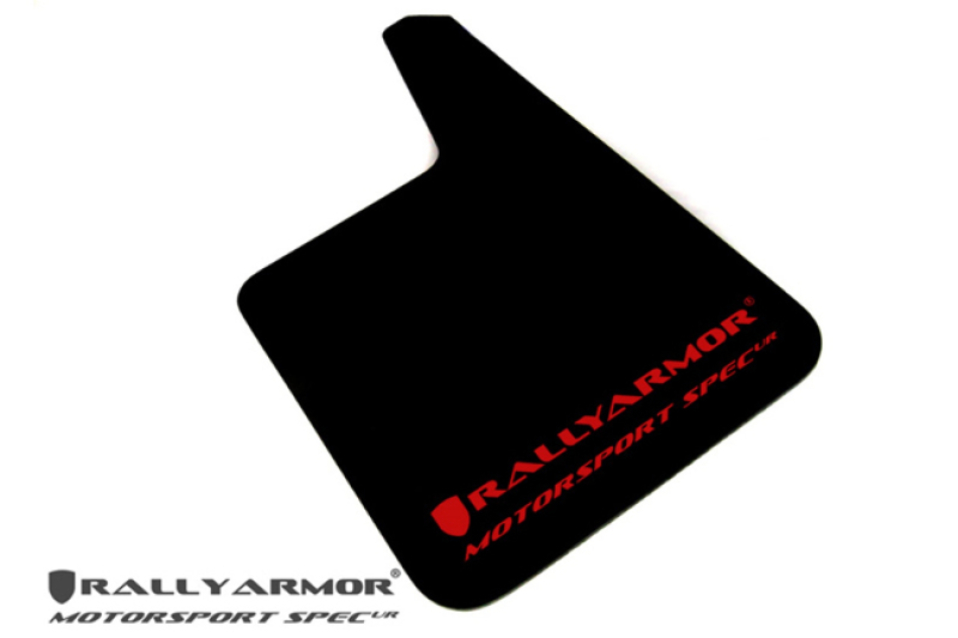 Picture of Rally Armor Universal Fit (No Hardware) Motorsport Spec Black UR Mud Flap Red Logo
