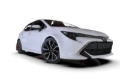 Picture of Rally Armor 18-26 Toyota Corolla Hatchback Black UR Mud Flap White Logo