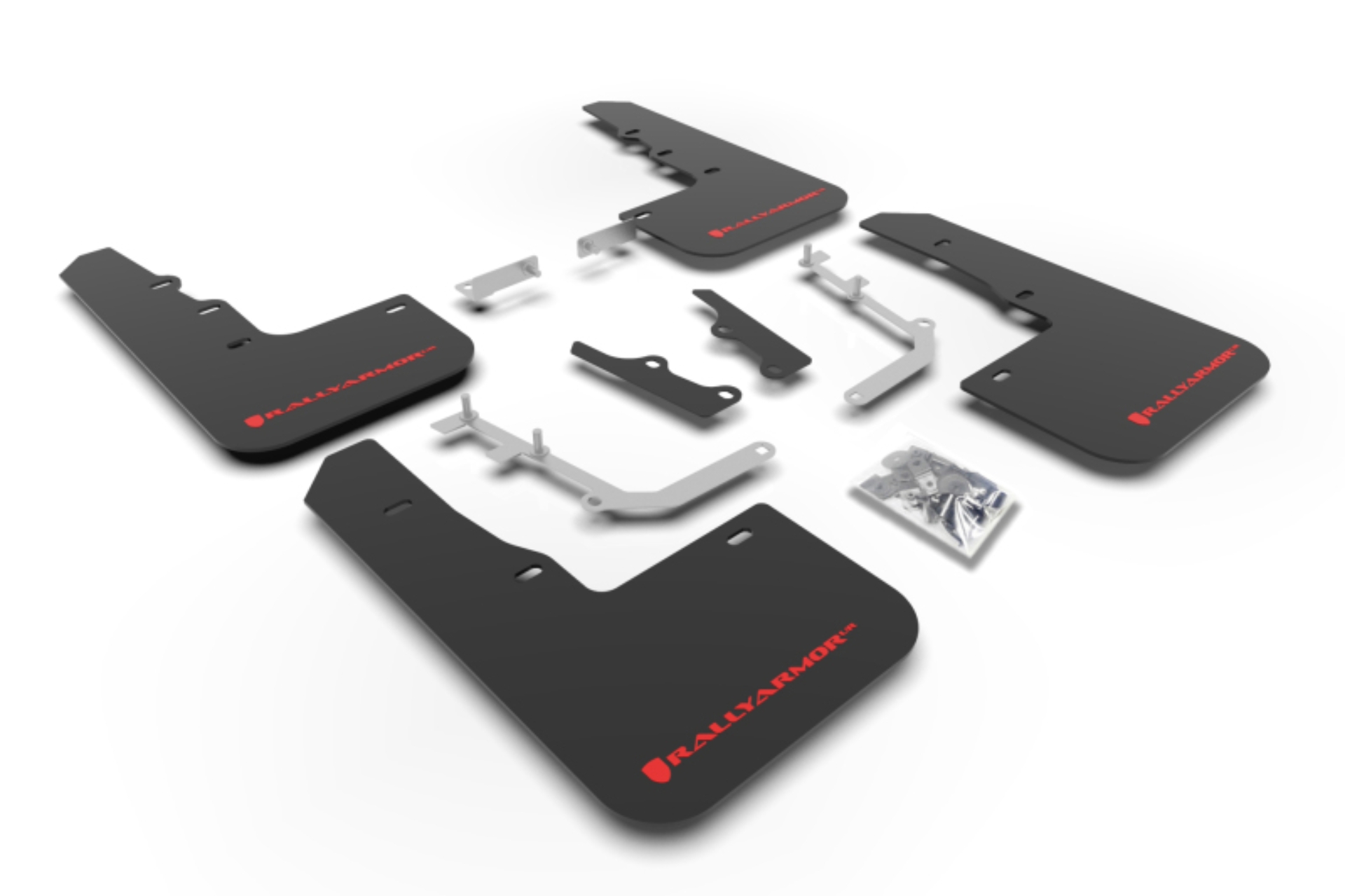 Picture of Rally Armor 20-26 Hyundai Venue Black Mud Flap Red Logo