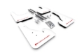 Picture of Rally Armor 18-26 Toyota Corolla Hatchback White UR Mud Flap Red Logo