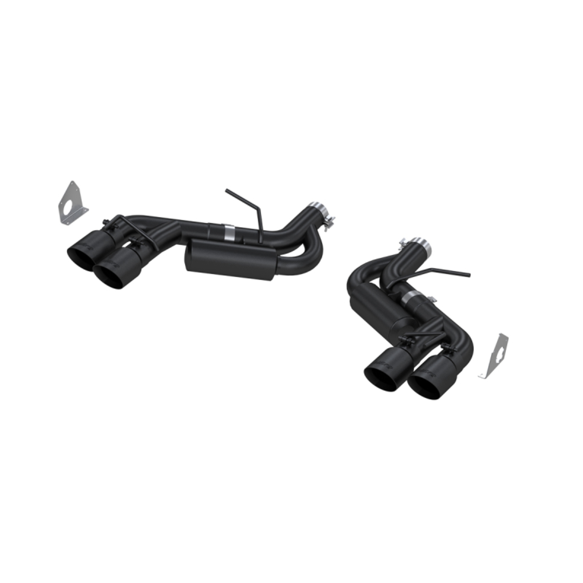 Picture of MBRP 16-19 Chevy Camaro V8 6.2L 6spd 3in Black Race Dual Axle Back w/ 4.5in Quad Dual Wall Tips