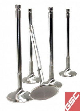 Picture of GSC P-D Subaru EJ207/EJ257 Chrome Polished Super Alloy Exhaust Valve - 33mm Head (+1mm) - Set of 50