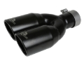 Picture of aFe MACH Force-Xp 409 Stainless Steel Clamp-on Exhaust Tip 2.5in Inlet 3.5in Outlet - Black