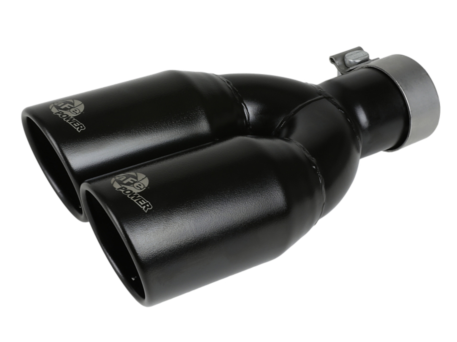 Picture of aFe MACH Force-Xp 409 Stainless Steel Clamp-on Exhaust Tip 2.5in Inlet 3.5in Outlet - Black