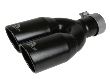 Picture of aFe MACH Force-Xp 409 Stainless Steel Clamp-on Exhaust Tip 2.5in Inlet 3.5in Outlet - Black