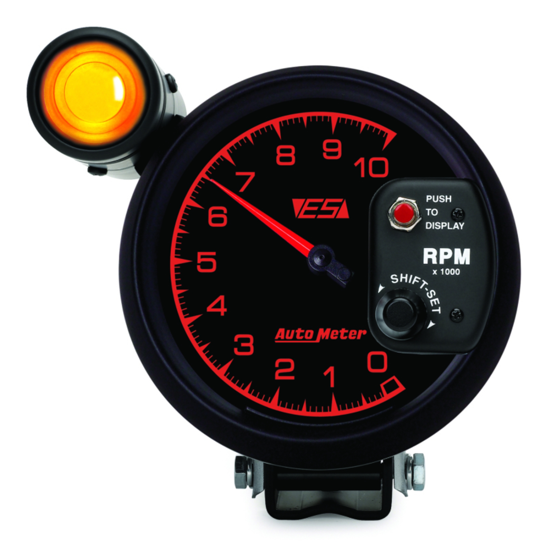 Picture of Autometer ES 5in Pedestal Tachometer 10000 RPM w/ Ext Shift-Lite