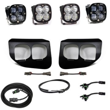 Picture of Baja Designs Ford Super Duty (20-On) Fog Lights Dual FPK SAE/Sport DC Baja Designs w/Upfitter