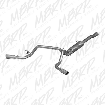Picture of MBRP 2016 Toyota Tacoma 3.5L EC/CC Cat Back Dual Split Exit Alum Exhaust