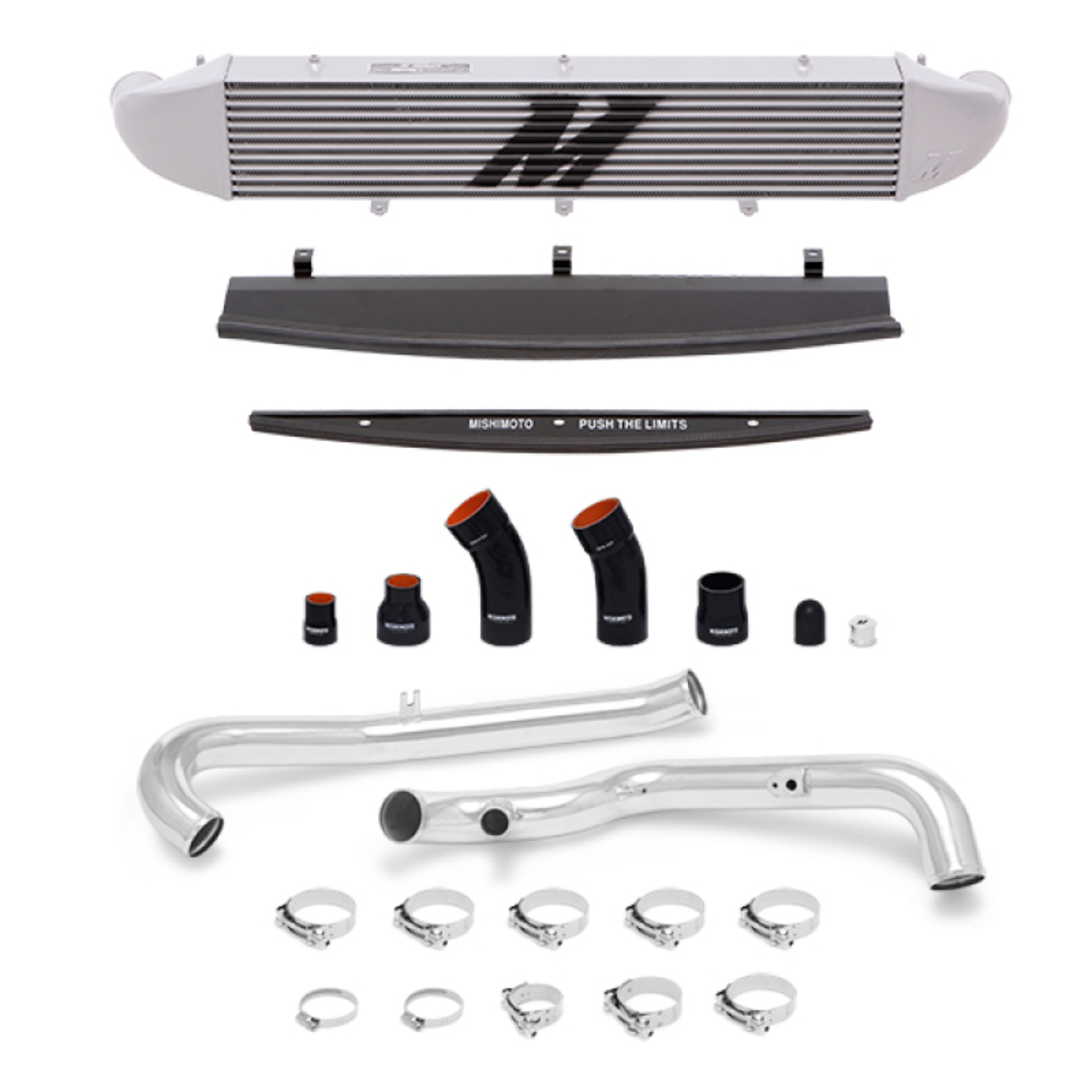 Picture of Mishimoto ST 1.6L Front Mount Intercooler (Silver) Kit w/ Pipes (Silver) - MMINT-FIST-14KPSL