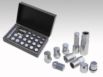 Picture of Rays M12x1.25 19mm Hex w/ 2 Piece Double Lock Nut Set - Chrome