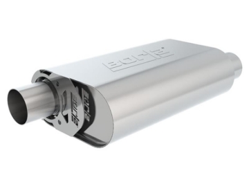 Picture of Borla CrateMuffler BBC 396 2.5 inch Offset/Offset 14in x 4.35in x 9in Oval Muffler