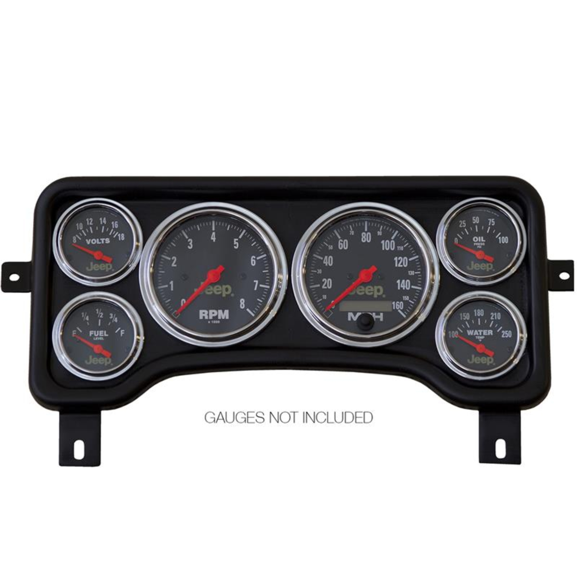 Picture of Autometer Jeep TJ/XJ Direct Fit Dash Panel 6 Gauge 3 3/8in x2 / 2 1/16in x4