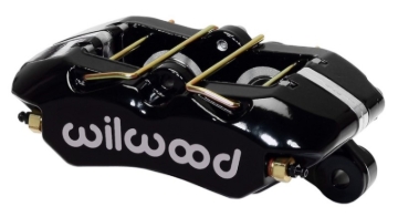 Picture of Wilwood Caliper-Forged Dynapro 4 5.25in Mount-Black-Universal 1.38/1.38in Pistons .81in Disc