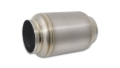 Picture of Vibrant Titanium Muffler w/Natural Tip 3.5in. Inlet / 3.5in. Outlet / 5.5in Dia