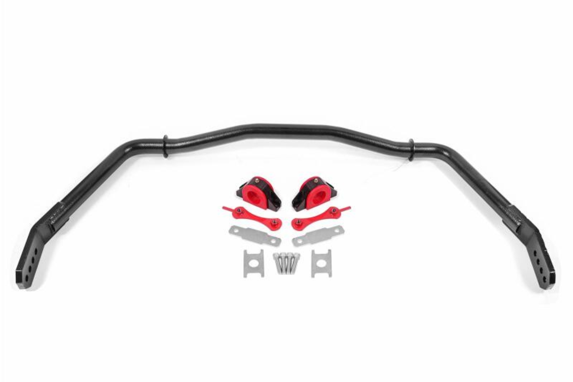 Picture of BMR 05-14 Ford Mustang Front Hollow 38mm Sway Bar Kit w/ Bushings - Hammertone Black