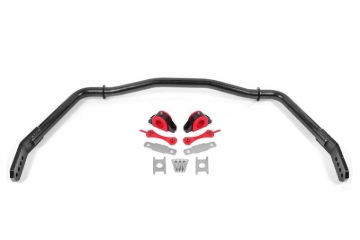 Picture of BMR 05-14 Ford Mustang Front Hollow 38mm Sway Bar Kit w/ Bushings - Hammertone Black