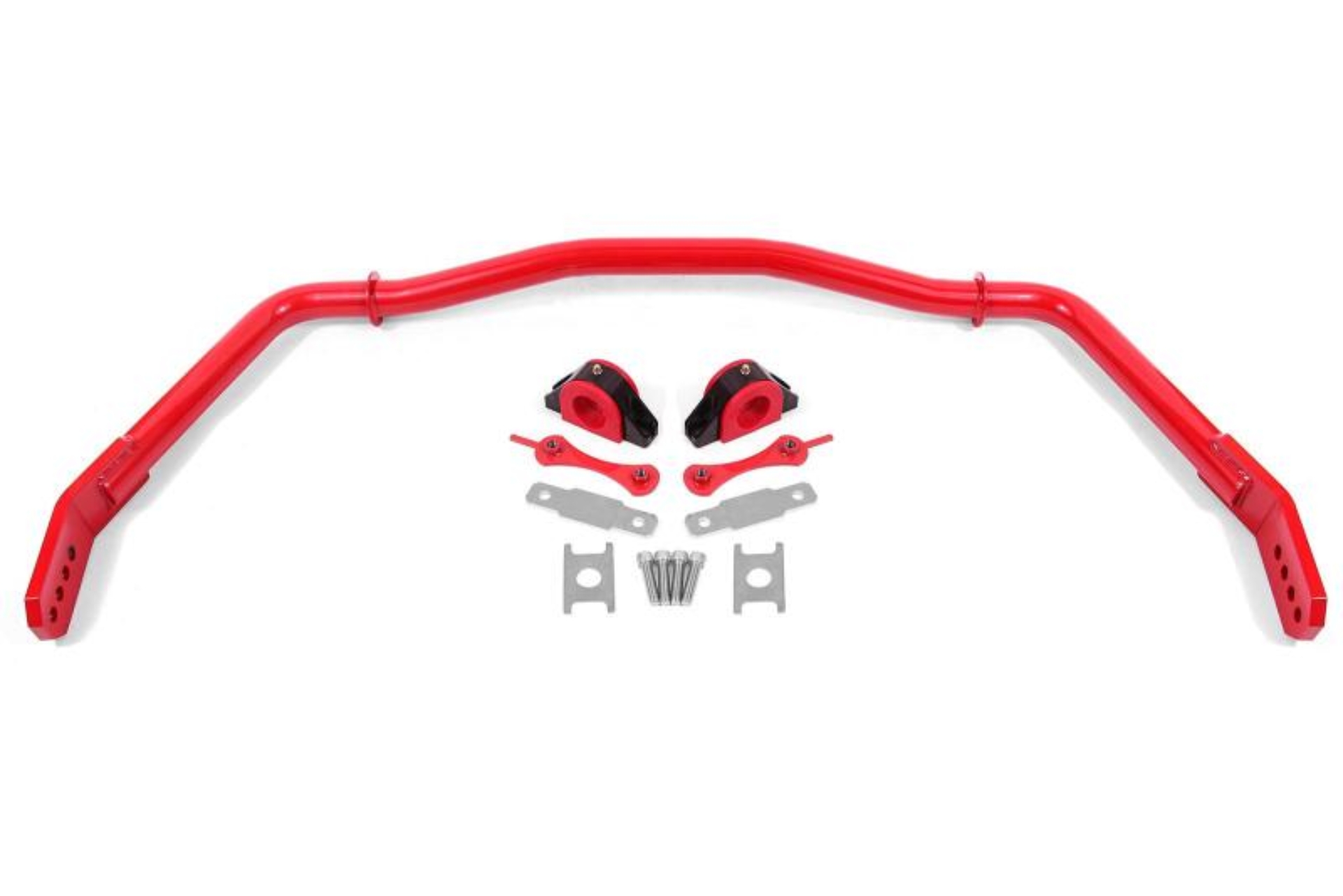 Picture of BMR 05-14 Ford Mustang Front Hollow 38mm Sway Bar Kit w/ Bushings - Red