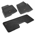Picture of Rugged Ridge Floor Liner Front/Rear Black 2009-2014 Ford F-150 / Raptor Regular / S-Cab / S-Crew