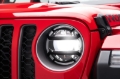 Picture of Rugged Ridge 18-20 Jeep Wrangler JL / 2020 Jeep Gladiator JT Black Elite Headlight Guards Black