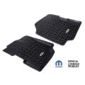 Picture of Rugged Ridge Floor Liner Front Black 1976-1995 Jeep Logo CJ-7 / CJ-8 / Jeep Wrangler YJ