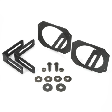 Picture of Rugged Ridge 07-18 Jeep Wrangler JK 3.5in Round / 3in Cube LED Light Mount Brackets