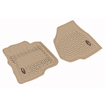 Picture of Rugged Ridge Floor Liner Front Tan 2011-2012 Ford F-250 / F-350 Regular / Extended