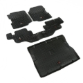 Picture of Rugged Ridge Floor Liner Front/Rear/Cargo Black 1976-1995 Jeep Wrangler / CJ
