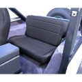Picture of Rugged Ridge Fold&Tumble Rear Seat Black Denim 76-95 Jeep CJ / Jeep Wrangler