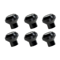 Picture of Rugged Ridge 76-86 Jeep CJ Black Billet Stainless Steel Dash Knob Set Billet