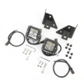 Picture of Rugged Ridge 76-95 Jeep Wrangler CJ/YJ Square Windshield LED Kit w/ Brackets