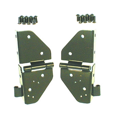 Picture of Rugged Ridge 76-86 Jeep CJ / 87-95 Jeep Wrangler YJ Black Windshield Hinges