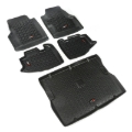 Picture of Rugged Ridge Floor Liner Front/Rear/Cargo Black 1997-2006 Jeep Wrangler TJ