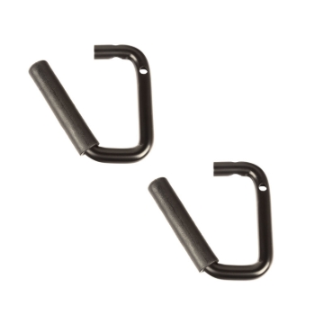 Picture of Rugged Ridge Steel Grab Handles Front Pair Black 07-18 Jeep Wrangler JK/JKU