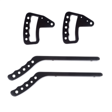 Picture of Rugged Ridge Aluminum Grab Handles F/R Kit Black 07-18 Jeep Wrangler JK/JKU