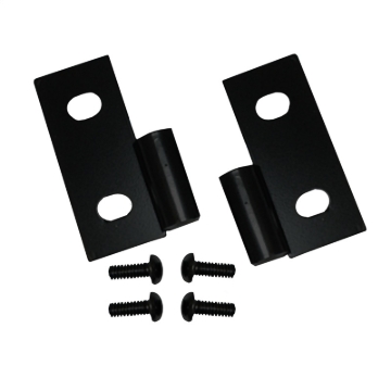 Picture of Rugged Ridge 76-06 Jeep CJ / Jeep Wrangler Black Lower Door Hinge Brackets