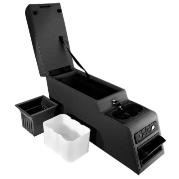 Picture of Rugged Ridge Ultimate Locking Console Black 76-95 Jeep CJ / Jeep Wrangler