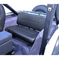 Picture of Rugged Ridge Standard Rear Seat Black Denim 55-95 Jeep CJ / Jeep Wrangler