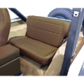 Picture of Rugged Ridge Fold & Tumble Rear Seat Nutmeg 76-95 Jeep CJ / Jeep Wrangler