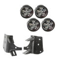 Picture of Rugged Ridge 97-06 Jeep Wrangler TJ/LJ 3.5in Round Dual A-Pillar LED Kit