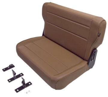 Picture of Rugged Ridge Fold & Tumble Rear Seat Spice 76-95 Jeep CJ / Jeep Wrangler